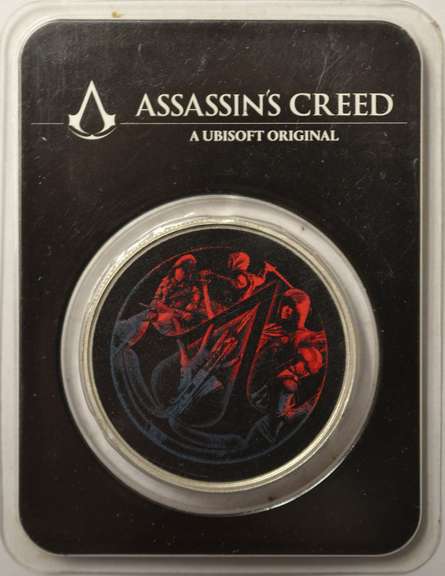 Assassins Creed 1 Ounce Silver Round