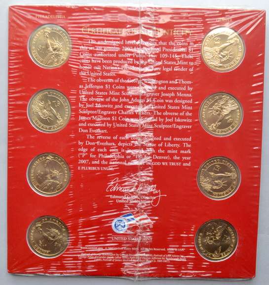 2007 Tougher Presidential Dollar Set