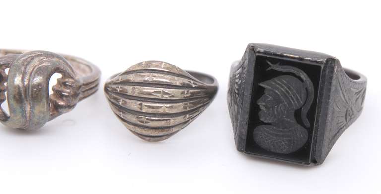 Group Lot of 5 Vintage 925 Sterling Silver Rings