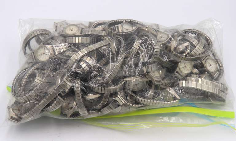 Group Lot of 78 Amitron Stainless Steel Quartz Ladies Watches