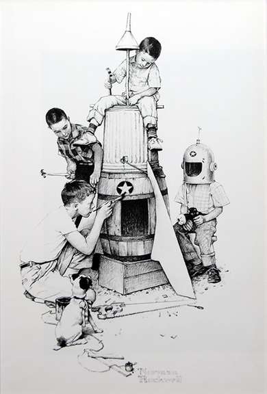 Norman Rockwell, Building A Rocket