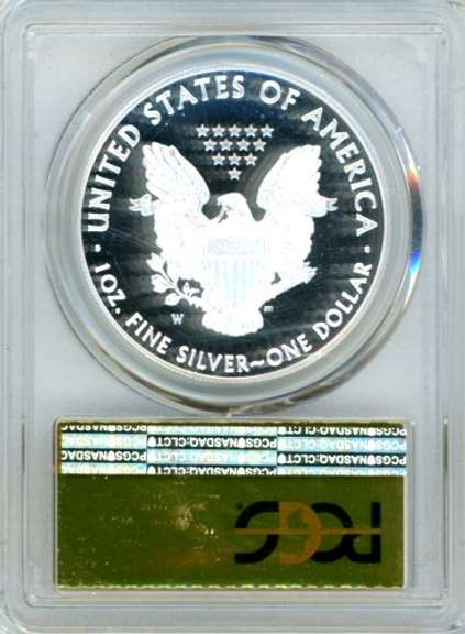 2017-W First Day of Issue Proof American Silver Eagle in PCGS PR70DCAM