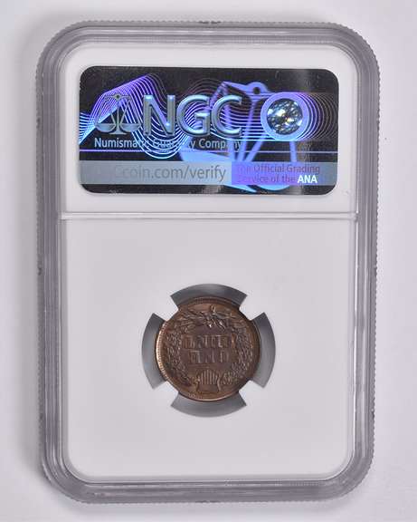 MS61 BN 1870 Indian Head Cent NGC