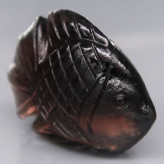 Lovely 26.69ct Smoky Quartz carving