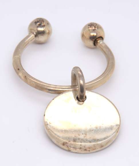 Vintage Sterling Silver Mexico Ball Key Ring