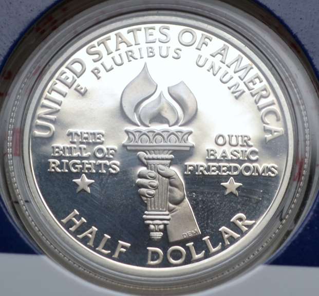 1993 S Bill of Rights US Mint Coin and Stamp Set