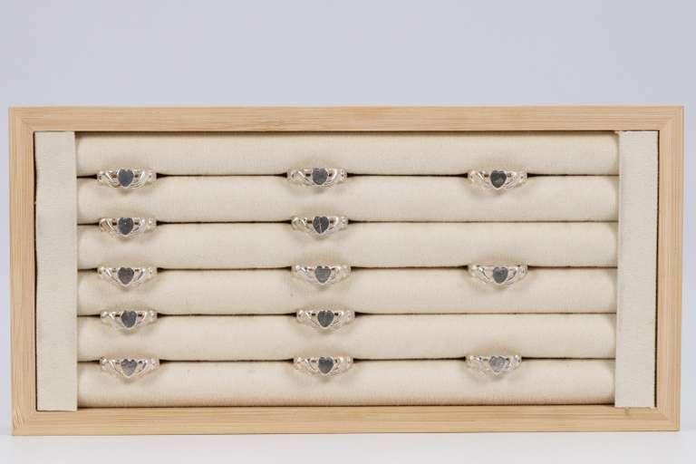 .925 Sterling Silver Claddagh Ring Lot 13 Rings in Various Sizes