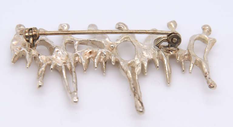 Vintage 925 Sterling Silver Brooch