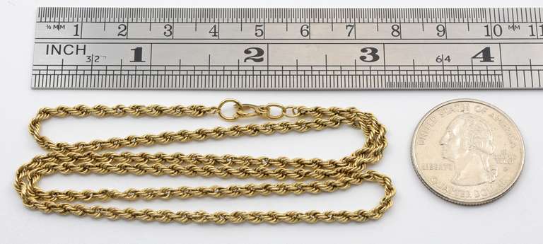 Useful 14k Rope Necklace