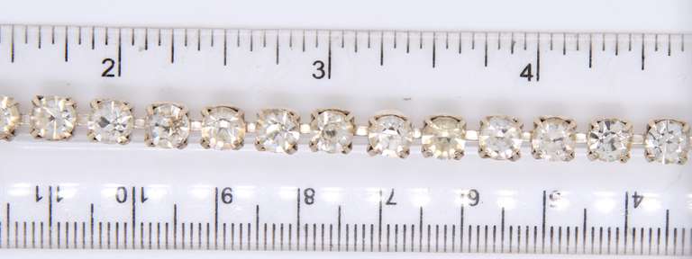 Vintage 925 Sterling Silver Cubic Zirconia Tennis Bracelet