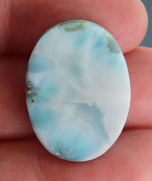 Lovely 28.83ct sky blue Larimar cabochon