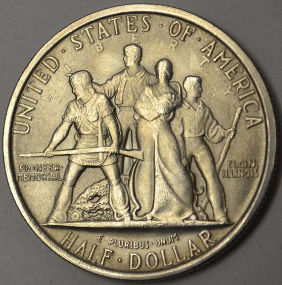 1936 Elgin Pioneer Commemorative Half Dollar, BU.