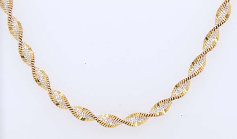 Vintage Italian 925 Sterling Silver Rope Chain Necklace