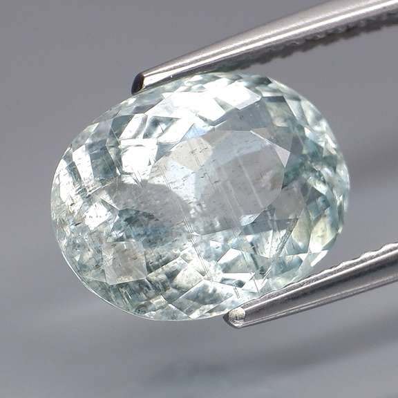 High Fire 3.54ct platinum blue Aquamarine