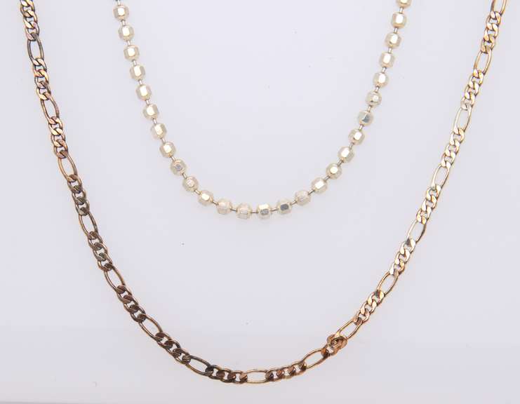 Lot of 2 Vintage 925 Sterling Silver Chains