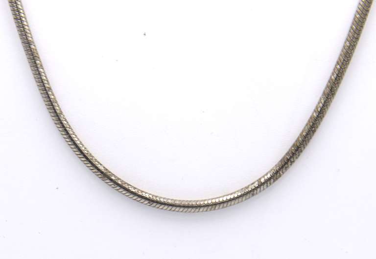 Vintage 925 Sterling Silver Snake Chain Necklace