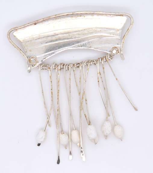Vintage 925 Sterling Silver Dangle Brooch