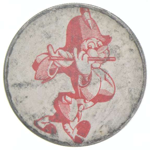 1923 Peace Silver Dollar Pied Piper Stickered Back