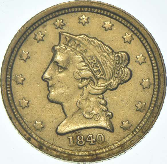 1840-C $2.50 Liberty Head Gold Quarter Eagle