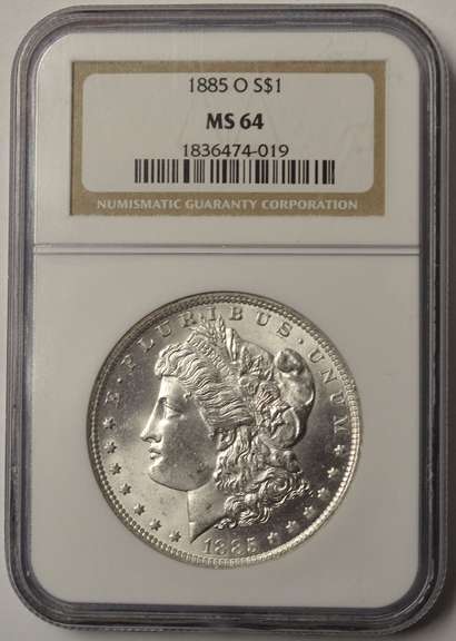 1885-O Morgan Silver Dollar NGC MS64