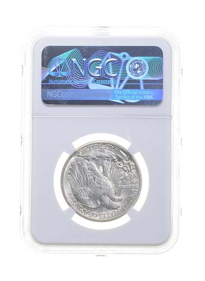 MS65 ERROR 1941-D Walking Liberty Half Dollar - OBV Lamination - NGC