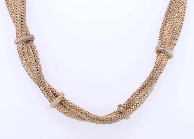 Vintage 925 Sterling Silver Twisted Necklace