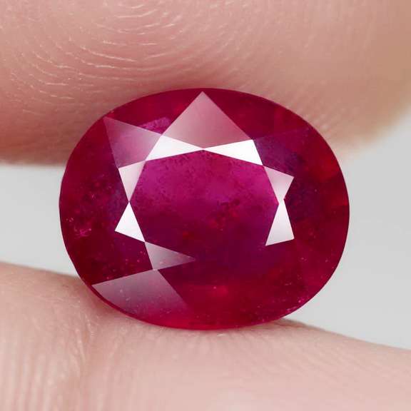 Rich blood red 4.90ct Ruby from Mozambique