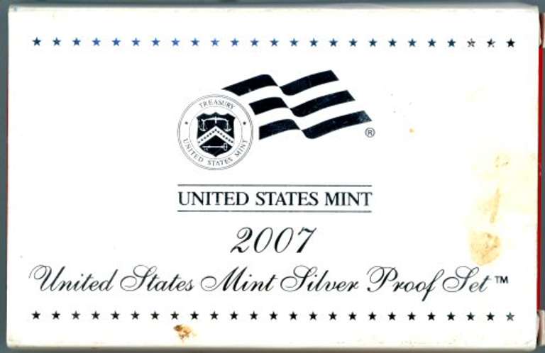 2007 14 Piece Silver US Proof Set in Original Packaging