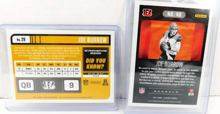 2 Joe Burrow 2021 Panini Football Cards