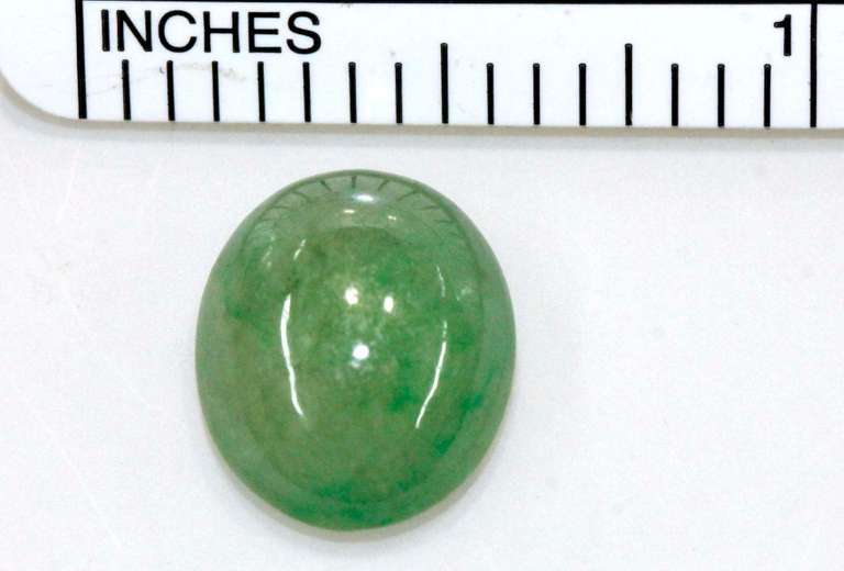 Translucent Natural Jadeite Cabochon - 6.52 cts.