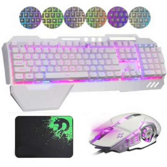 Wired Gaming Keyboard And Mouse Set RGB Backlit