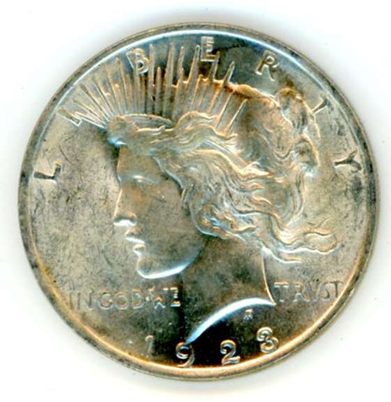 1923 Peace Silver Dollar