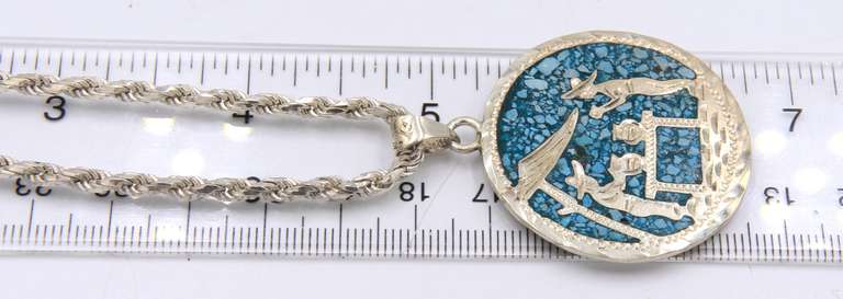 Vintage 925 Sterling Silver  Pendant on Chain