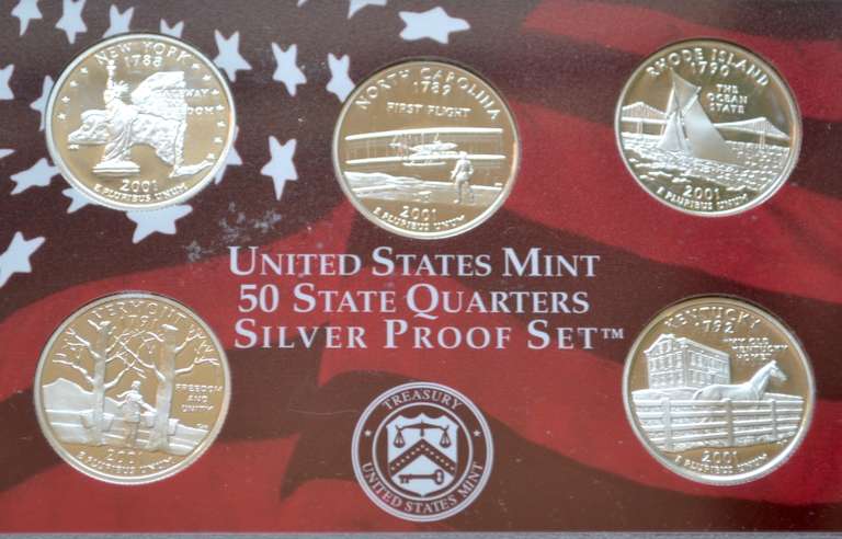 2001 & 2004 US Silver Proof Sets.