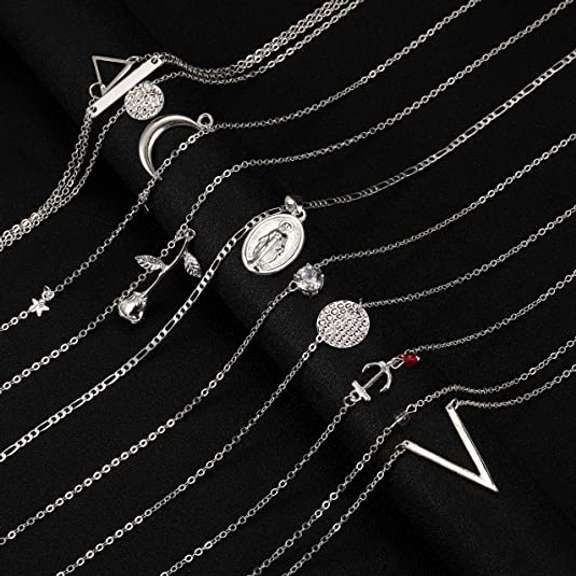 16 Pcs Variety Fashion Necklaces