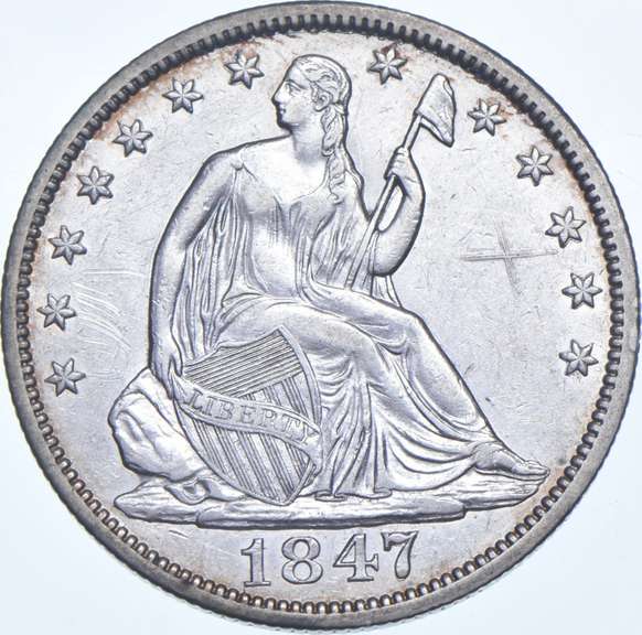 1847 Seated Liberty Half Dollar