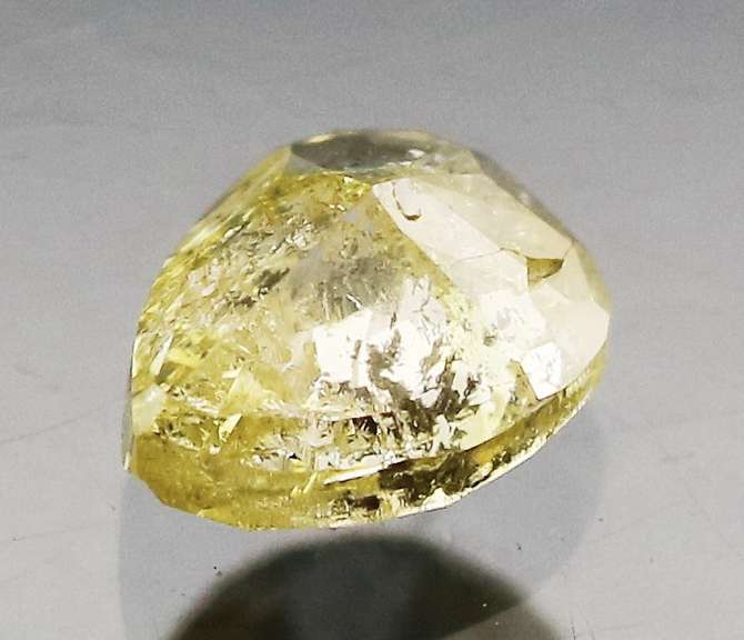 Rare .25ct pear cut yellow Diamond