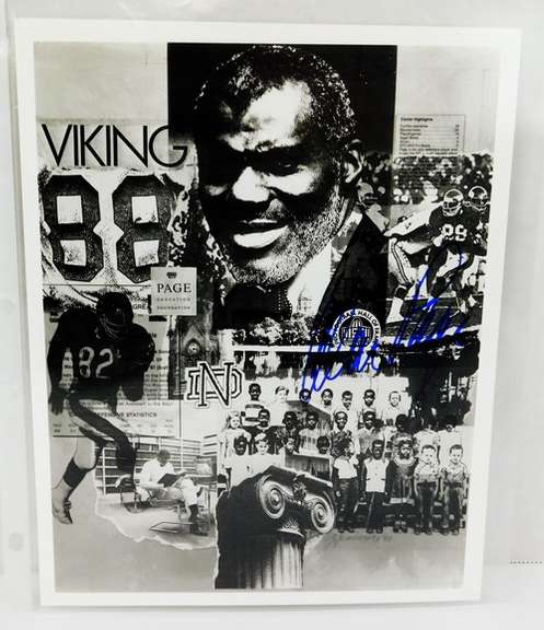 Alan Page, Vikings Autographed Print