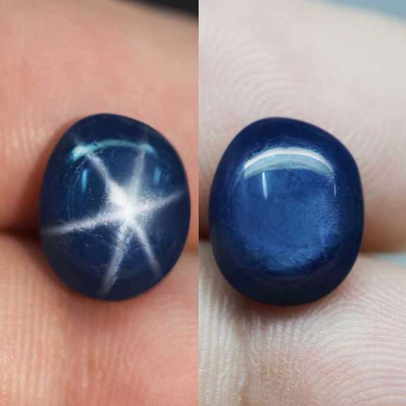 Stunning 7.75ct royal blue Star Sapphire