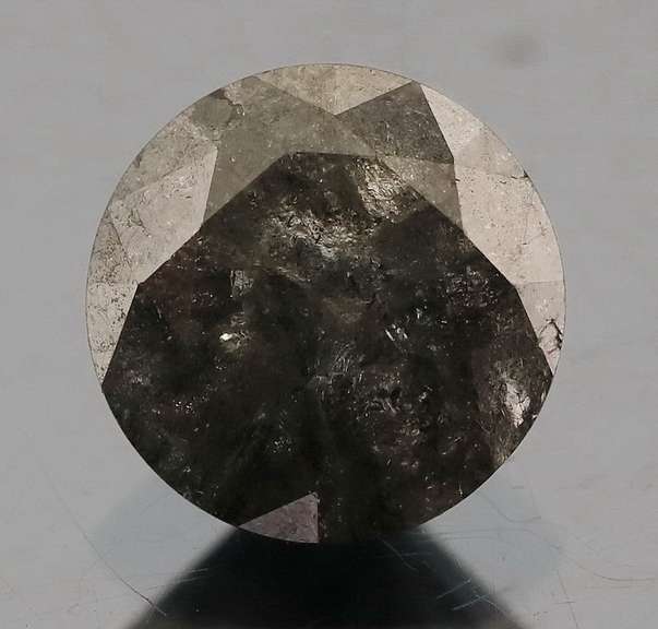 Large! 1.97ct gray and black Diamond solitaire