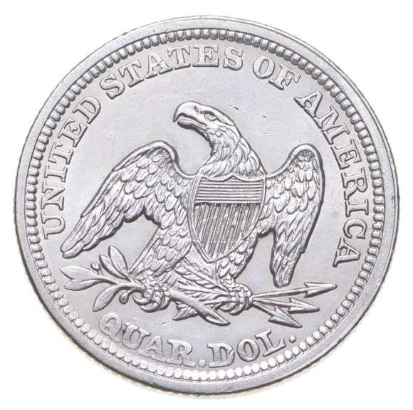 1855 Seated Liberty Quarter - Arrows