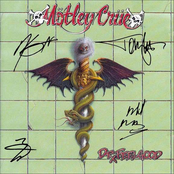 Motley Crue Facsimile Signed Record Album LP