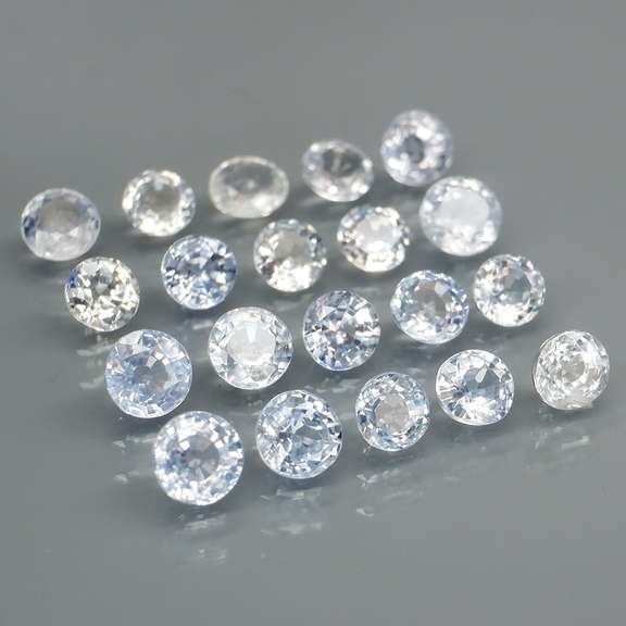 Exquisite 4.38ct 20 piece Ceylon Sapphire set -heated only!