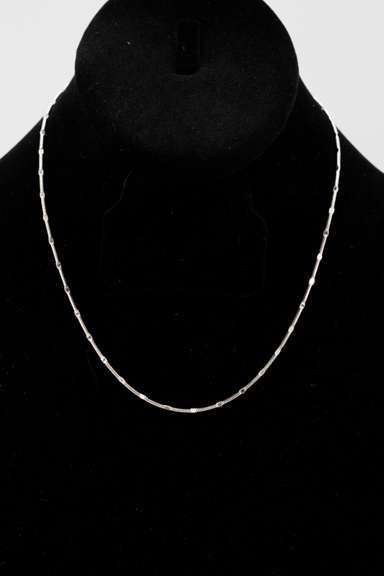 .925 Sterling Silver 1.1mm Snake Chain w/Design 16 Inches