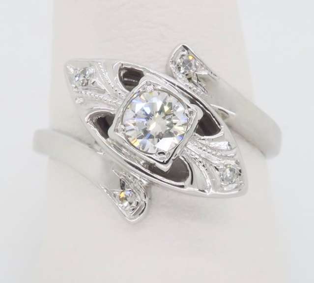 Vintage Diamond Bypass Ring