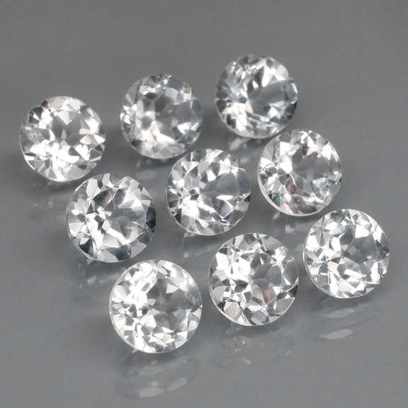 Glittering 8.88ct diamond white Topaz set