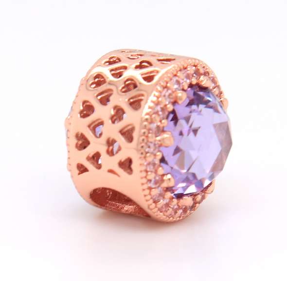 Sparkling Pandora Round Charm