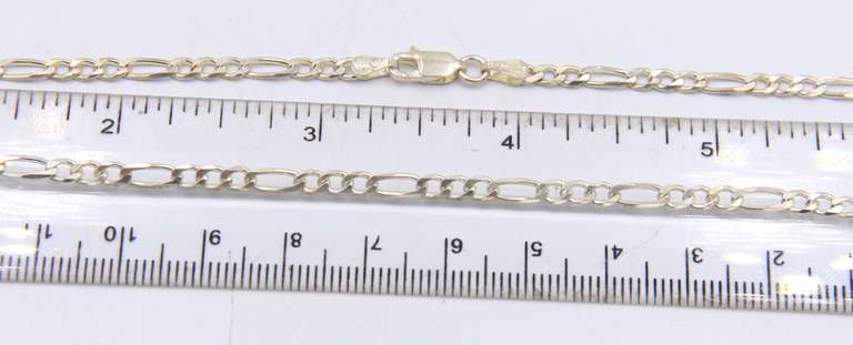 Group Lot of 2 Vintage 925 Sterling Silver Chains