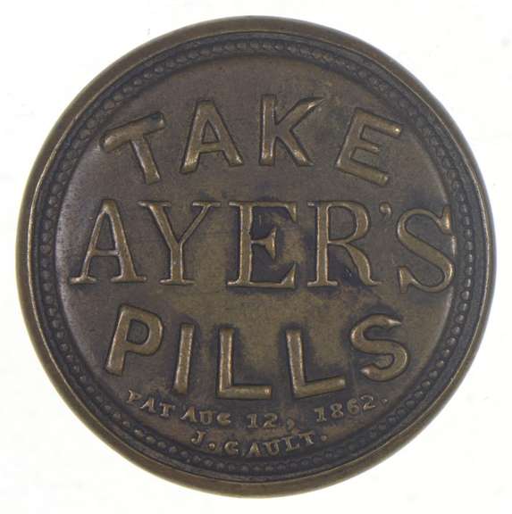 George Washington 3 Cents U.S. Encased Postage Ayers