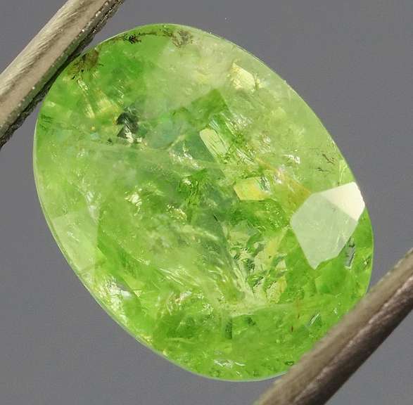 Substantial lime green 3.52ct Tsavorite Garnet